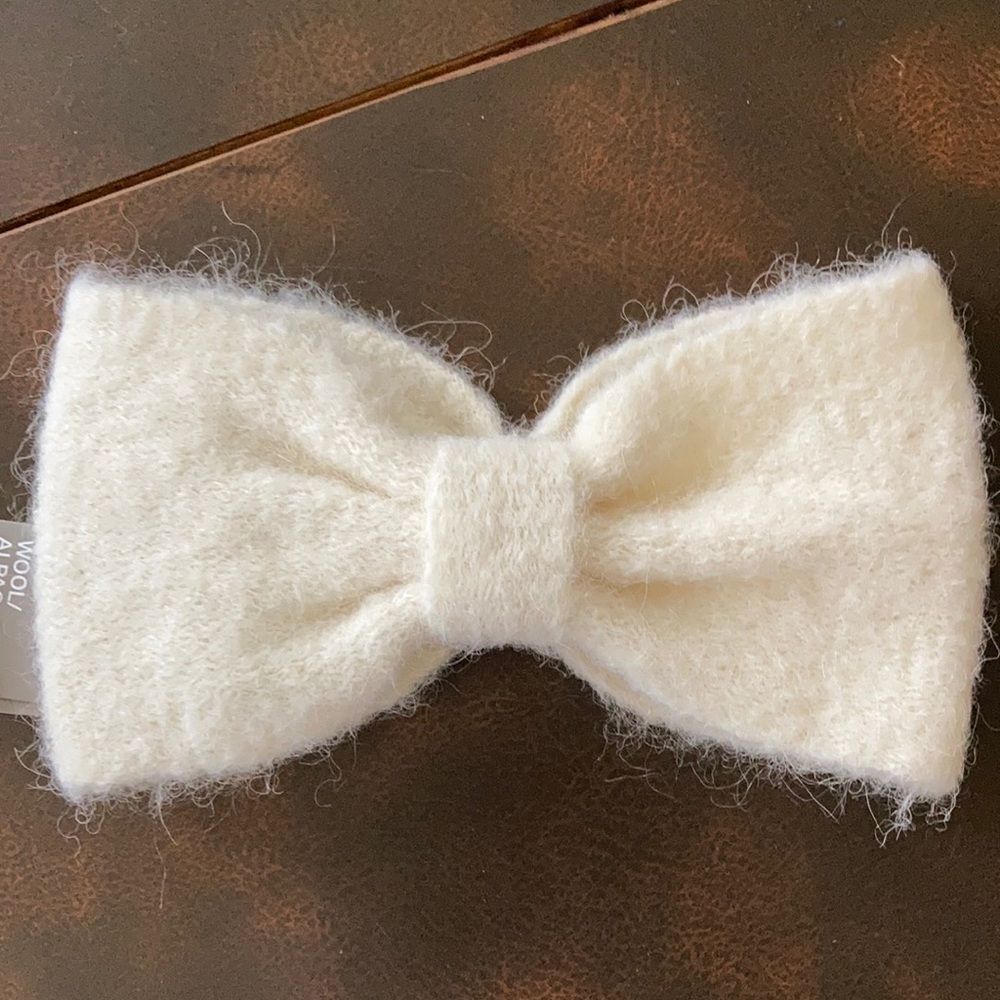 NWT H&M wool alpaca blend headband color white